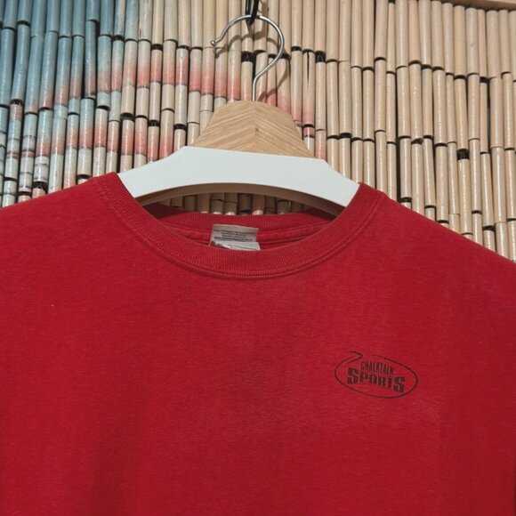 GILDAN ChalkTalkSPORTS Lacrosse Cotton T-Shirt, Red with Rastafarian Colors, S - Picture 3 of 8